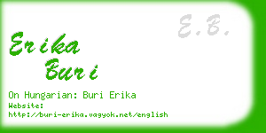 erika buri business card